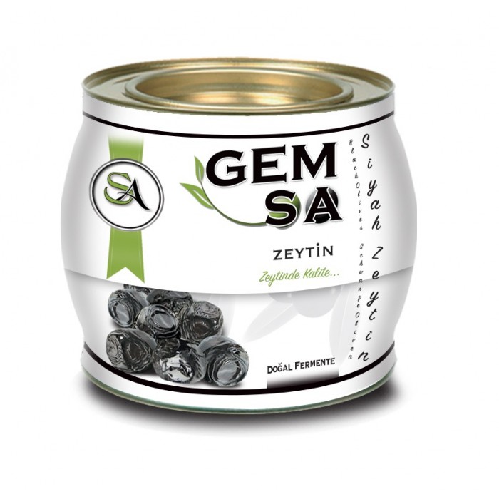Siyah Zeytin Doğal Fermente Beyaz Teneke 2 kg