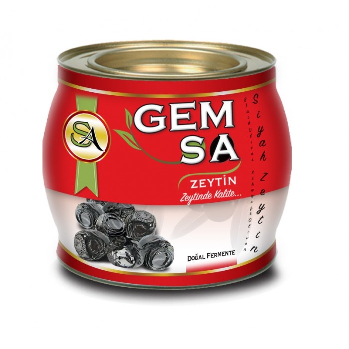 Siyah Zeytin Doğal Fermente Kırmızı Teneke 2 kg