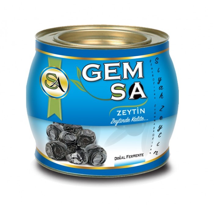 Siyah Zeytin Doğal Fermente Mavi Teneke 2 kg