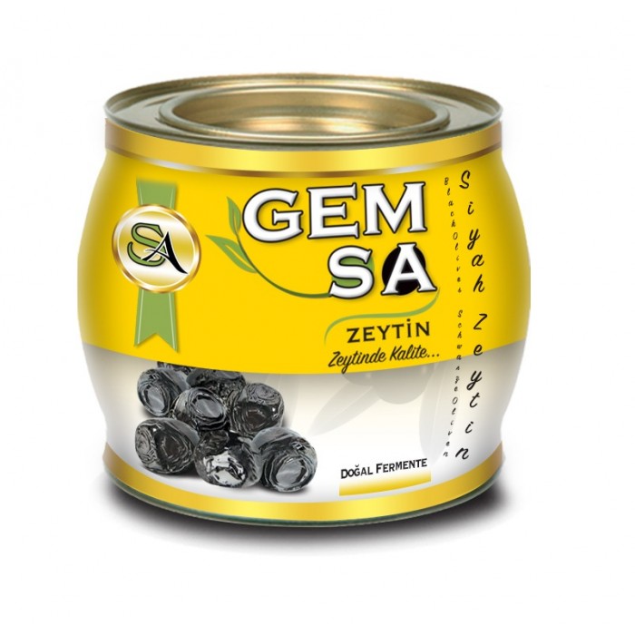 Siyah Zeytin Doğal Fermente Sarı Teneke 2 kg